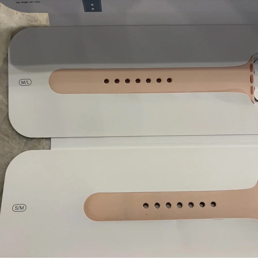 Apple 40mm Smartwatch Sport Band in Pink Sand, size S/M and M/L
